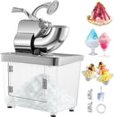 Electric Snow Cone Machine Ice Shaver Crusher Granizing Glass Blender Mixer Chopper Stainless