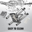 Commercial Chopper Vegetable and Fruit Dicer w/4 Blades Food Slicer Quick Assembly Stainless