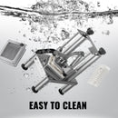 Commercial Chopper Vegetable and Fruit Dicer w/4 Blades Food Slicer Quick Assembly Stainless