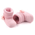 Cute Autumn Winter Children Babyborn Warm Flower Boots Baby First Walk Shoes