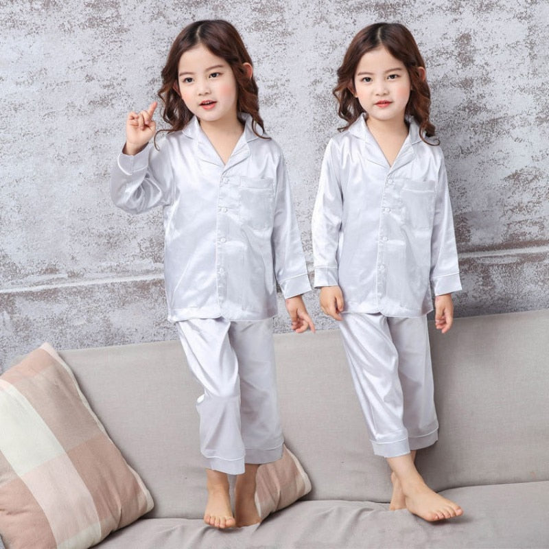 Girls Pajamas Suit Spring Sleepwear Baby Cotton Kids Pyjamas Set Cute Children Gift Full Nightwear Children Clothes