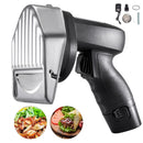 Electric Kebab Slicer Meat Cutter Gyros Knife 2 Blades 0-8mm Thickness for Restaurant Snack Bar