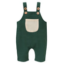 Baby Girls Boys Cloth Elastic Suspenders Pants Infant Cotton Overall Trousers Children Solid Color
