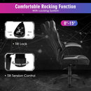 Gymax High Back Gaming Chair Height Adjustable Swivel Computer Office Chair HW67283