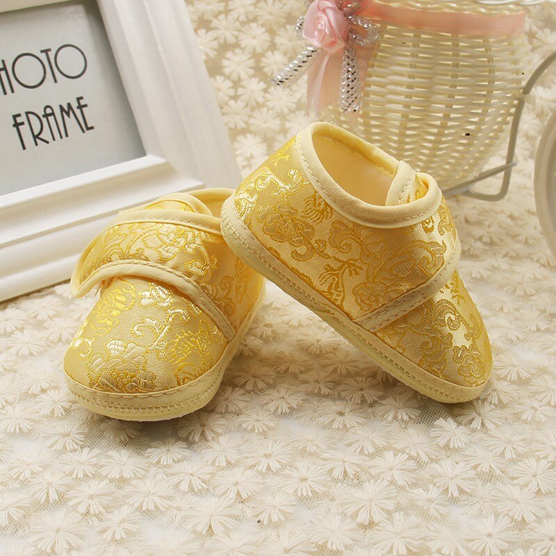 Classic Chinese Wind Baby Soft Foot School Shoes  Newborn Prewalker Kids Boy Girls Toddler