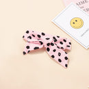 Spring Autumn Clothes Girl Set Leopard Top Jacket Trousers Hair Decoration Three Sets