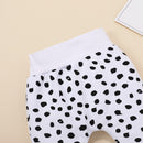 Spring Autumn Clothes Girl Set Leopard Top Jacket Trousers Hair Decoration Three Sets