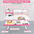 Honeyjoy Adjustable Height Kids Study Desk Drafting Table Computer Station JV10035