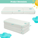 Tri-Fold Pack n Play Mattress Pad Foldable Crib Mattress Soft Memory Foam HT1146