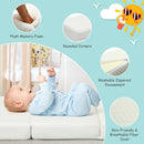 Tri-Fold Pack n Play Mattress Pad Foldable Crib Mattress Soft Memory Foam HT1146