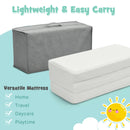 Tri-Fold Pack n Play Mattress Pad Foldable Crib Mattress Soft Memory Foam HT1146