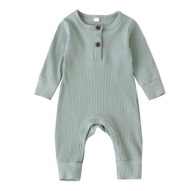 Newborn Baby Overalls Jumpsuit Baby Girl long sleeve babysuit Piece Outfit Playsuit Cotton Print