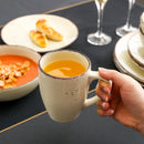 32-Piece Vintage Look Dinner Set Stoneware Ceramic Tableware Set