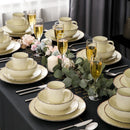 32-Piece Vintage Look Dinner Set Stoneware Ceramic Tableware Set