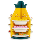 Kids Toy Storage Organizer 360°Revolving Pineapple Shelf w/Plastic Bins TP10003