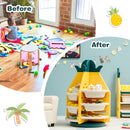 Kids Toy Storage Organizer 360°Revolving Pineapple Shelf w/Plastic Bins TP10003