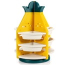 Kids Toy Storage Organizer 360°Revolving Pineapple Shelf w/Plastic Bins TP10003