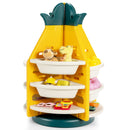 Kids Toy Storage Organizer 360°Revolving Pineapple Shelf w/Plastic Bins TP10003