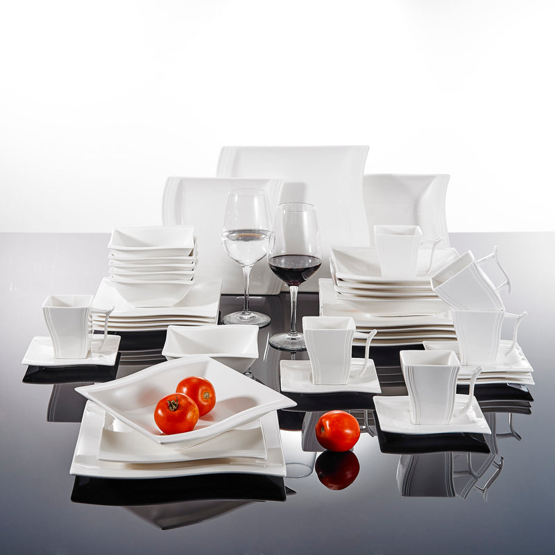 36-Piece Porcelain Dinner Plate Set