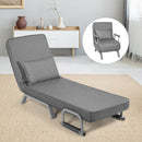 5 Position Convertible Sleeper Bed Folding Design Lounge Couch w/ Pillow HW64104