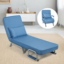 5 Position Convertible Sleeper Bed Folding Design Lounge Couch w/ Pillow HW64104