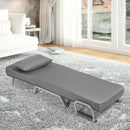 5 Position Convertible Sleeper Bed Folding Design Lounge Couch w/ Pillow HW64104