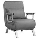 5 Position Convertible Sleeper Bed Folding Design Lounge Couch w/ Pillow HW64104