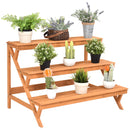 3 Tier Wood Plant Stand Flower Pot Holder Shelf Display Rack Stand Step Ladder