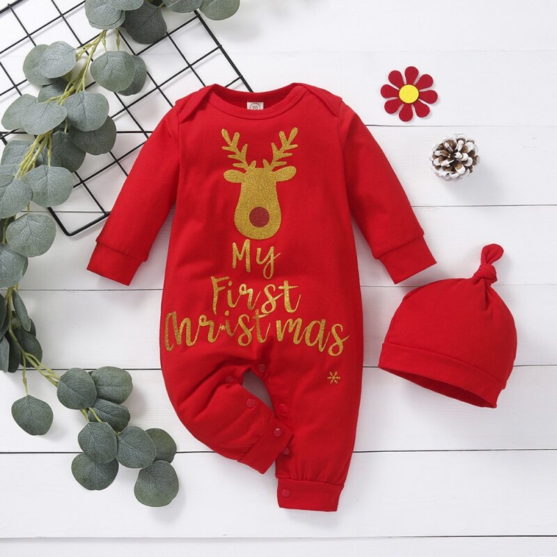 Spring Autumn Clothes Christmas Baby Tosh Cartoon Deer Trousers Context For Kids