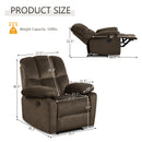 Recliner Chair Single Sofa Lounger Home Theater Seating w/Footrest HV10011