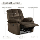 Recliner Chair Single Sofa Lounger Home Theater Seating w/Footrest HV10011