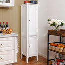 Freestanding Bathroom Storage Cabinet Linen Tower Kitchen Living Room HW66805WH