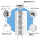 Freestanding Bathroom Storage Cabinet Linen Tower Kitchen Living Room HW66805WH