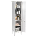 Freestanding Bathroom Storage Cabinet Linen Tower Kitchen Living Room HW66805WH