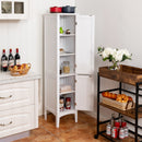 Freestanding Bathroom Storage Cabinet Linen Tower Kitchen Living Room HW66805WH