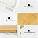 Metal Garment Rack Free Standing Closet Organizer w/5 Shelves Hanging Bar HW66162WH