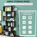 6 Tier S-Shaped Bookshelf Storage Display Bookcase Decor Z-Shelf CB10231