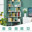 6 Tier S-Shaped Bookshelf Storage Display Bookcase Decor Z-Shelf CB10231