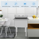 NSF Stainless Steel Utility Sink 30" Single Bowl Commercial Kitchen Sink KC52300