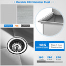 NSF Stainless Steel Utility Sink 30" Single Bowl Commercial Kitchen Sink KC52300