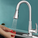 Touchless Kitchen Faucet 360° Swivel Single Handle Sensor 3 Mode Sprayer KC52633US