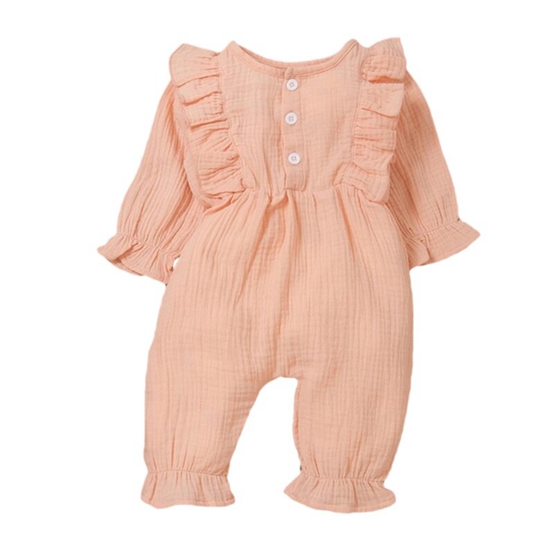 Newborn Baby Boy Girl Clothing Long Sleeve Romper Bodysuit Infant Cotton Jumpsuit Playsuit Kid