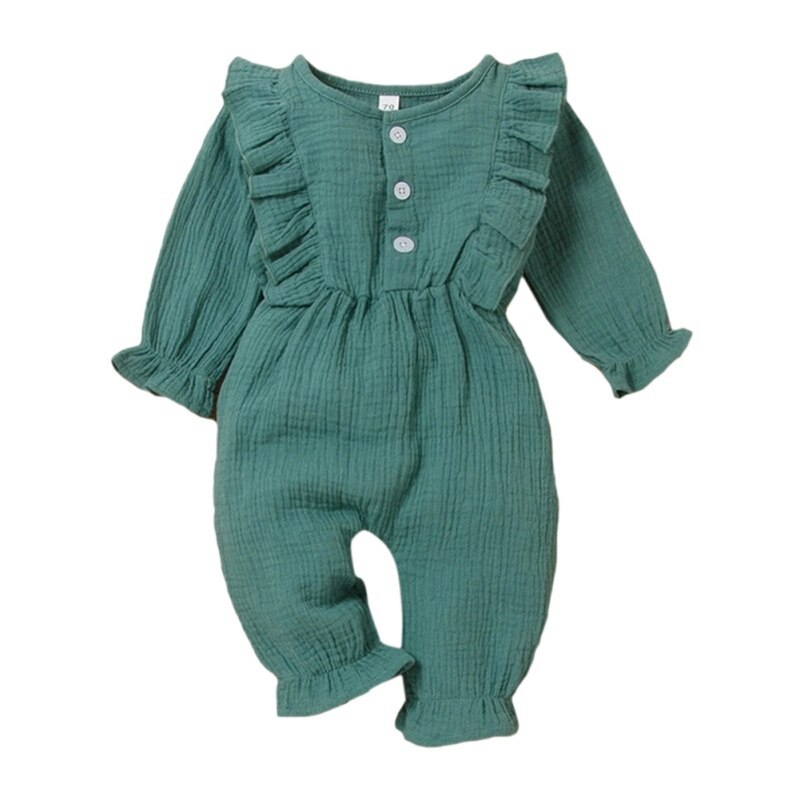 Newborn Baby Boy Girl Clothing Long Sleeve Romper Bodysuit Infant Cotton Jumpsuit Playsuit Kid