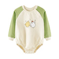 Autumn Toddler Baby Girls Clothes Cartoon Printed Cotton Long Sleeve Bodysuit Newborn Baby
