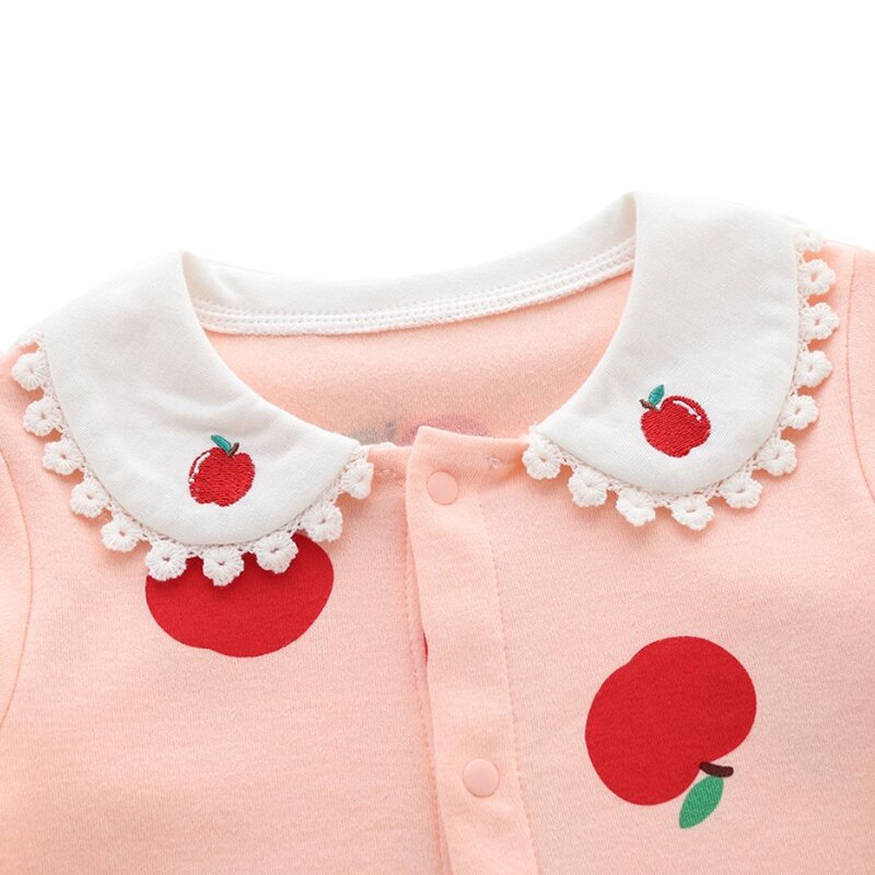 Baby Onesies Fruit Apple Cute Baby Girl Romper Hot