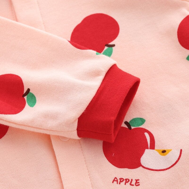 Baby Onesies Fruit Apple Cute Baby Girl Romper Hot