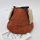 Winter Toddler Baby Infant Boy Girl Earmuffs Cap Warm Plush Soft Embroidery Pattern Hat