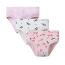 3 Pcs Children Underwear Print Kids Briefs 100% Pure Cotton Fashion Girls Panties