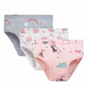 3 Pcs Children Underwear Print Kids Briefs 100% Pure Cotton Fashion Girls Panties