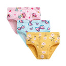 3 Pcs Children Underwear Print Kids Briefs 100% Pure Cotton Fashion Girls Panties